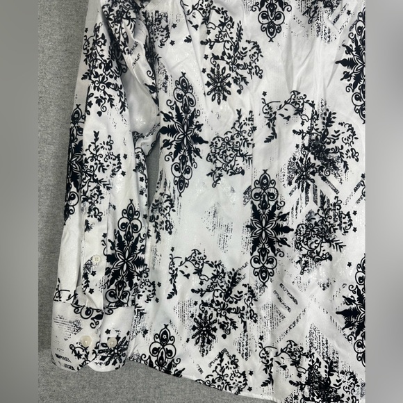 Lamasini Shirt Mens L Embellished Western Hispanic Streetwear Long Sleeve Velvet - Picture 8 of 16